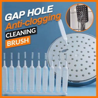 10pcs/Set Anti-clogging Small Brush Pore Gap Cleaning Brush Shower Head Cleaning Mobile Phone Hole Cleaning Cleaning Key