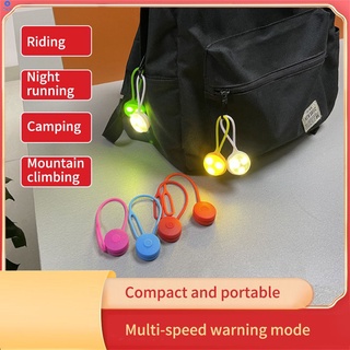 Outdoor Backpack Light Bicycle Tail Light LED Creative Silicone Cycling Night Safety Warning Lights Waterproof Safety Signal Lamp for Runners Cycling Dog Walking