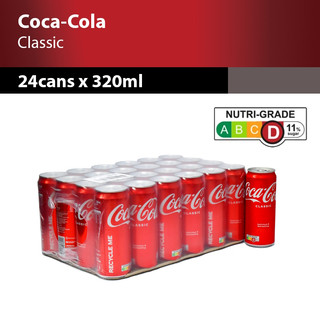 [Free Gift with bundle purchase] Coca-Cola Classic 24 cans x 320ml