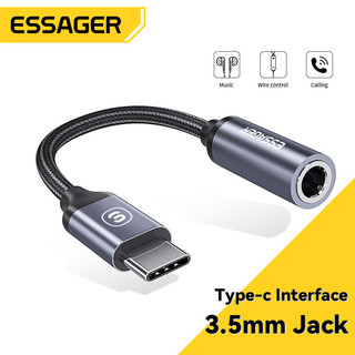 Essager 3.5mm Jack AUX Adapter Cable USB C to 3.5 Earphone Audio Converteraux cable