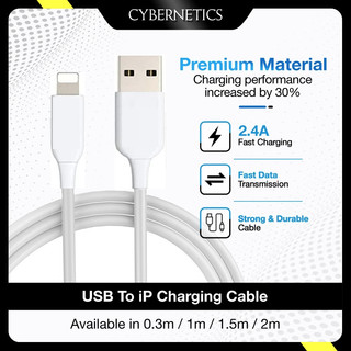 0.3m/1m/2m 2.4A Charging Cable compatible with IPh IPd Device