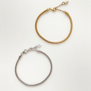 [August Harmony] 925 Bold Snake Chain Bracelet : made in Korea