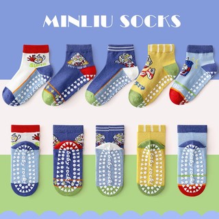 Boy Socks Anti Slip Dispensing Socks Cute Indoor Play Kids Socks