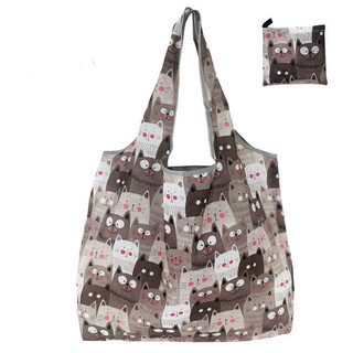 Foldable Shopping Bag Environmental Recyclable Grocery Bag Travel Tote Pouch Eco Friendly Multiple Use Reusable