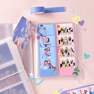 [Daiso Korea] 4 CUT Photo Album Collect Book (20Pcs/80Pockets) Translucence Collect Book / Cute Collbuk, Photocard Binder Photo Album Photocard Holder  Keyring Photocard Sleeves
