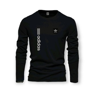 T-shirt Men Women Long Sleeve Addas Block Upright Silver/Premium Distro T-shirt/Cool T-shirt/Men's fashion/T-shirt Long Sleeve tee