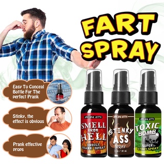 New 30ml Novelty Liquid Fart Gag Prank Joke Spray Can Stink Bomb Smelly Stinky Gas Fun Tricky Prank Toy Adjust The Atmosphere