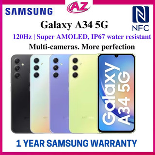 Samsung Galaxy A34 5G NFC | (8GB 128GB) Sealed in Box | Local Set 1 Year Samsung Warranty | 2023 Model Samsung A33 5G