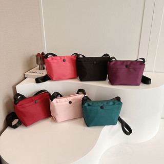 1 Piece Nylon Material Zipper Multicolor Lightweight Multi-Layer Casual Sports One-Shoulder Diagonal Bag