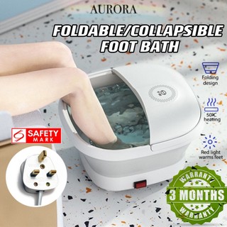 Aurora Official SG Seller Foot Bath Bucket Foot Spa Folding Foot Bath Tub Foot Massage Foot Bath Massager