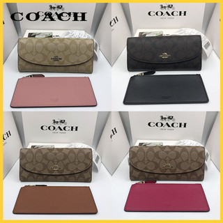 Women's Classic C Pattern Long Wallet Coin Purse Zipper Wallet 52601
