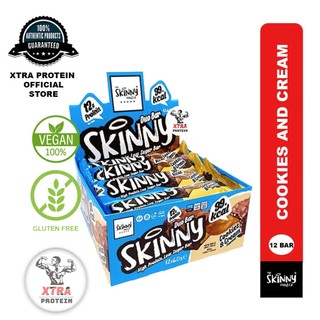 Skinny Food Duo Protein Bar Cookies and Cream (60g) 12 Pack