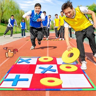 Giant Gobang Outdoor Games Sport Toys Tic Tac Toe Relay Race Backgammon Team Building Teamwork Speed Intellectual Kids Family