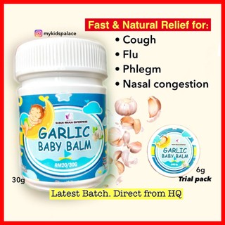 ?PROMO? ?Hot Selling? GARLIC BALM for Cough, Flu, Phlegm, Nasal congestion. Nasal aspirator