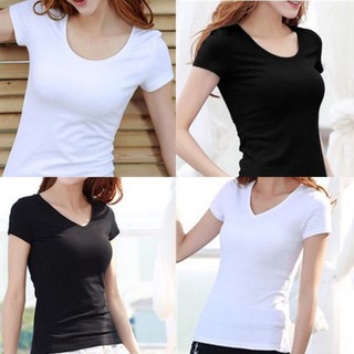 Korean version of short-sleeved t-shirt women's thin summer women's white compassionate half-sleeved solid color bottoming shirt