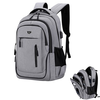 teenager Backpack Men Large Capacity High College School Bags Oxford 15.6 17 Inch Laptop Bagpack