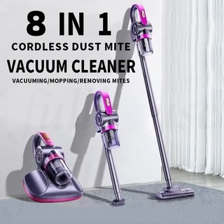 SG Stock Cordless Dust Mite Vacuum Cleaner 8 in1 UV-C Ultraviolet Irradiation Bacteria Remover Bed Sofa Beating Function