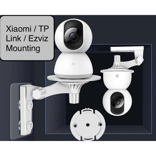 (SG) Xiaomi/Tp-link wall mount without drilling Camera Stand Free-Punch Double-sided tape only wall mount