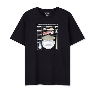 bossini MEN Short Sleeve Graphic T-Shirt - local culture - cha chaan teng - luncheon meat & egg noodle