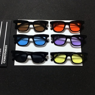 Korea Unisex Sunglasses Sunglasses Square V Colorful Glasses Women Tinted lens Couple sunglasses