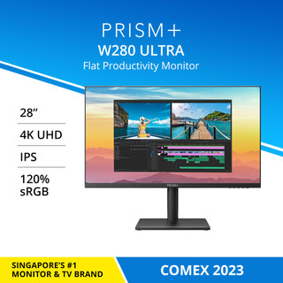 PRISM+ W280 Ultra 28 4K [3840 x 2160] IPS 120% sRGB Professional Productivity Monitor