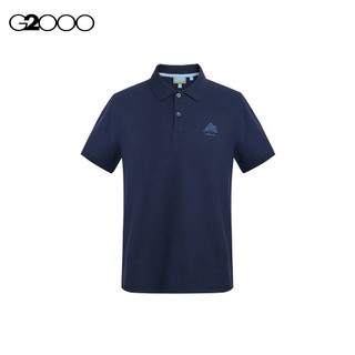 G2000 Men Embroidery Logo With Basic Tc Pique Polo - Blue