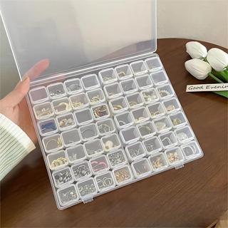 56 Grid Plastic Transparent Mesh Organizer Box Bead Storage Containers for Ring Earrings Stud Earrings Accessories