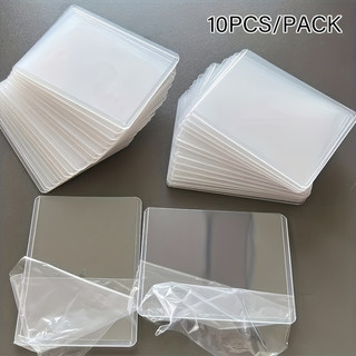10pcs Toploader Thick Card Case Photocard Protector, Inner Sleeves Clear Game Card Holder