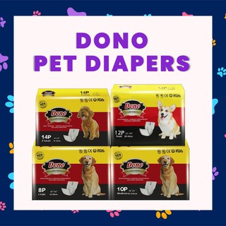 ?BEST SELLING? Dono Pet Disposable Diapers (Male & Female Pet Diapers)
