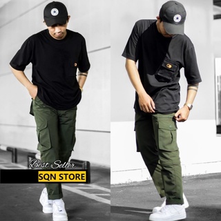 Men's Long CARGO Pants Size 27-38 PREMIUM QUALITY SLIMFIT COWO SKINNY Plain Boys
