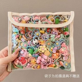 50 Pieces Children's Rubber Bands Do Not Hurt Hair Elastic Good Hair Rope Girls Autumn Winter Hair Accessories Head Rope Hair Ring Baby Hair Tie Headdress Women