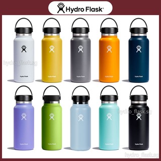 32oz Hydroflask Water Bottlee Thermos Flask - Black Fog Blue Hydro Flask Lid