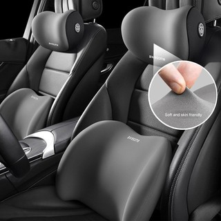 Car Headrest Neck Pillow Support Memory Cotton Car Seat Lumbar Support Soft Neck Rest Protector Waist Cushion For Car  Pillow
