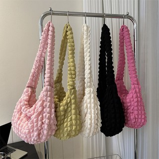 spots Folded Cloud Underarm Bag Lightweight Shoulder Bag