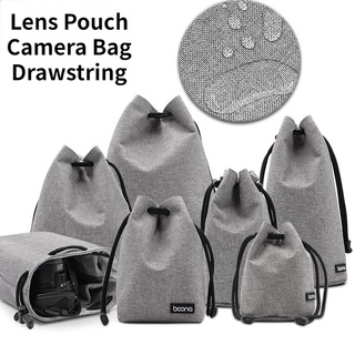 DSLR Camera Bag Lens Case Lens Drawstring Pouch Camera Pouch For Nikon Canon Sony Olympus Fuji Lycra Lens Bag Photo Photographic Bag For Camera Cosmetic Storage Electronic Gadgets