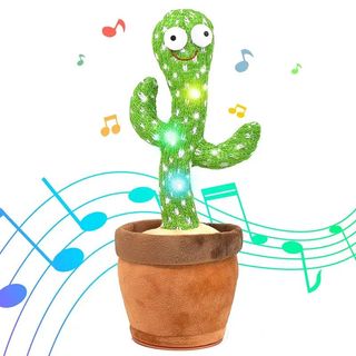 Dancing Cactus Speaking Cactus Baby Toy, Wrought Singing Cactus Repeated What You Say Baby Boy Toy, Plush Electric Saying Cactus 15 Seconds Recorder Baby Girl Toy