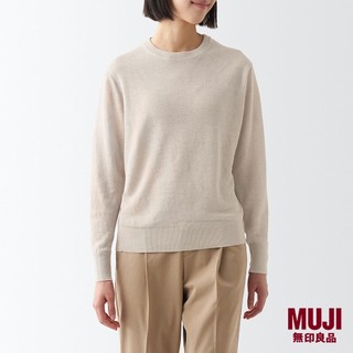 MUJI Ladies Natural UV Protection Hemp Crew Neck Sweater