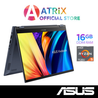 【Express Delivery】ASUS Vivobook S 14 Flip TN3402YA-LZ127W | 14" FHD+ touch | Ryzen5 7530U | 16GB/512GB SSD | Win11 | 2Y