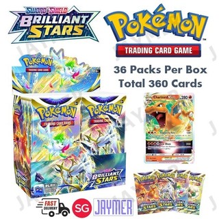 [SG STOCK] Pokemon Cards Trading Card Game TCG in English Toys Stickers Booster Box Paldean Fates Temporal Forces