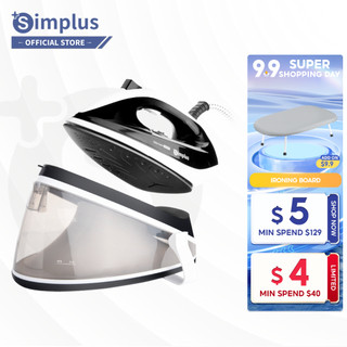 Simplus Steam Generator Ultimate G9000 Iron Garment Steamer Smooth Soleplate Strong Output 5 Mode Ironing