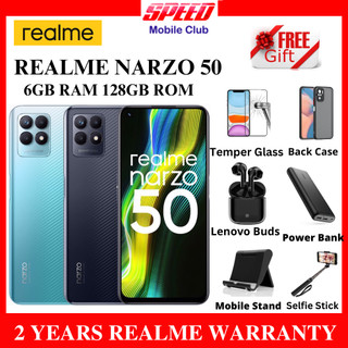 Realme Narzo 50 6GB/128GB | Realme Narzo 50A Prime (4GB/64GB) (4GB/128GB) | Free Gifts | 2 Years Realme Warranty