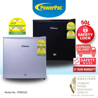 PowerPac Bar Fridge 50L / Mini Fridge with Lock-PPBF555A
