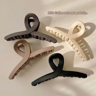 Large Frosted Shark Clip Hair Volume Multi-Grab Clip Female Autumn Winter Hair Clip 2023 New Style Back Head Hairpin Clip Headdress