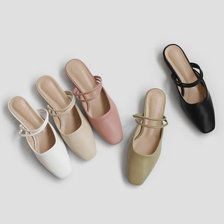 [SAPPUN] Hamelly Strap Mule Slipper (2cm)