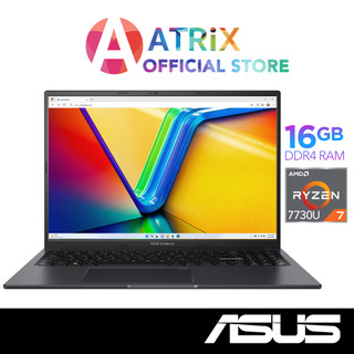 【Express Delivery】ASUS Vivobook 16X | M3604YA-MB130W/M3604YA-MB129W | 16" FHD+ | R5 7530U/R7 7730U | 16GB/512GB | 2Y