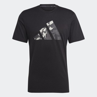 adidas Training Train Essentials Seasonal Logo Training Tee Men Black IB8256