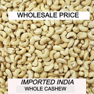 1 kg | 500g 【W320】CASHEW NUT RAW / RAW CASHEW HALVES & CRUMB & ROASTED WHOLED INDIA
