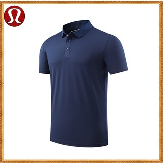Lululemon Men Women Same Style Ice Silk T-Shirt Short-Sleeved Quick-Drying Large Size Loose POLO Shirt Casual R271