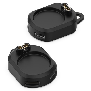 Portable Charging Dock Charger for Garmin Fenix 7 7S 7X Forerunner 955 255 255S Type-C and Micro Dual Input Ports Interface