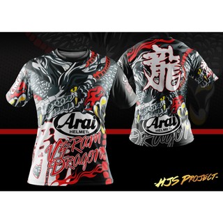 arai dragon flyingsquirrelprintsbaju sublimation tshirt | baju jersey sublimation | shortsleeve